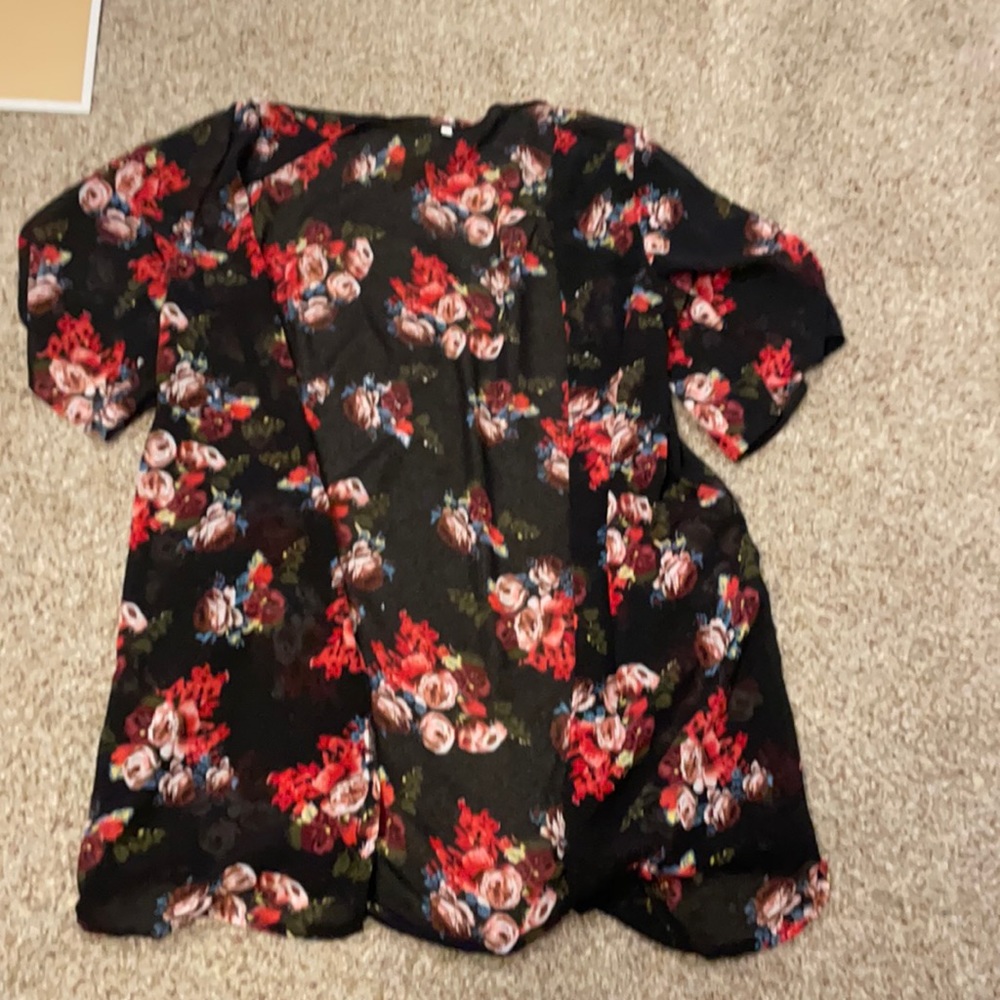 flowery cardigan